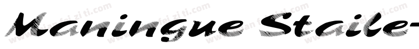 Maningue Staile字体转换